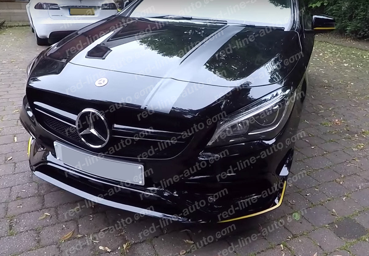 Mercedes W117 CLA C117 Coupe X117 Estate AMG CLA45 Grille, Full Gloss Black NIGHT EDITION