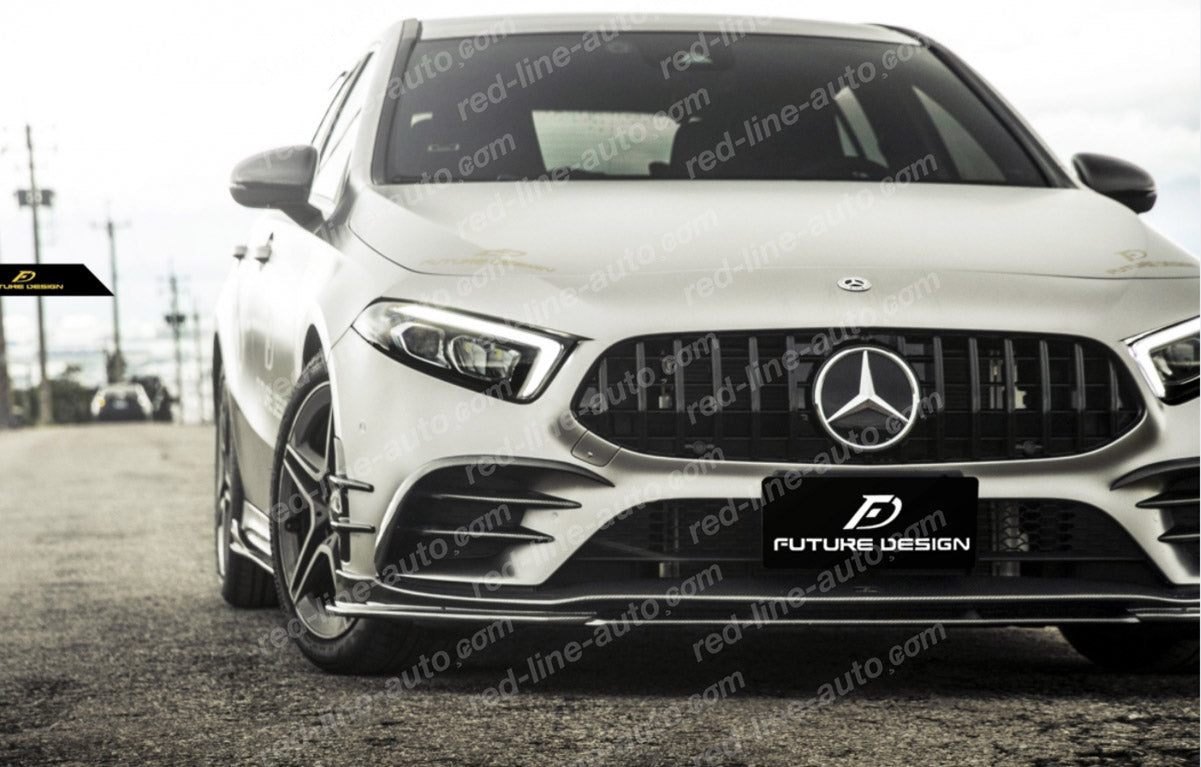 Pre-facelift Mercedes W177 A-Class Hatchback V177 Saloon AMG A35 GT Grille, Full Gloos Black Panamericana