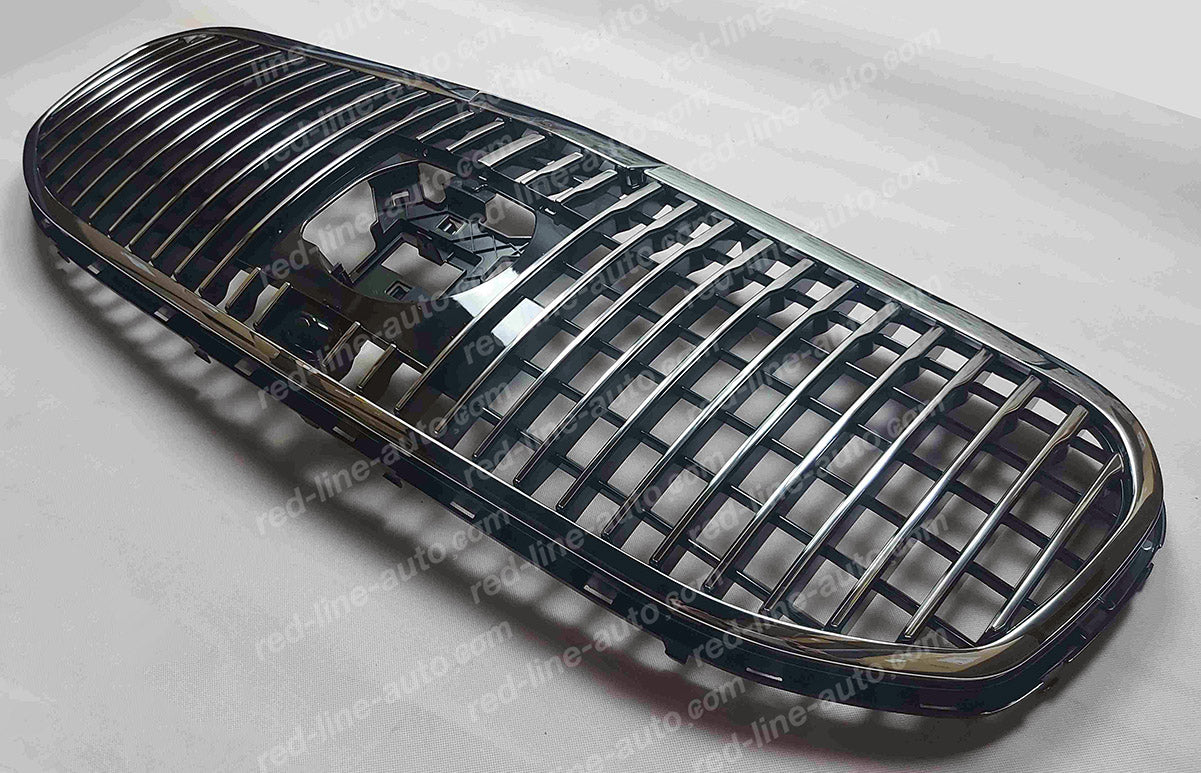2019+ Mercedes X167 GLS SUV AMG VIP Front Grille, Chrome Panamericana GT Slat