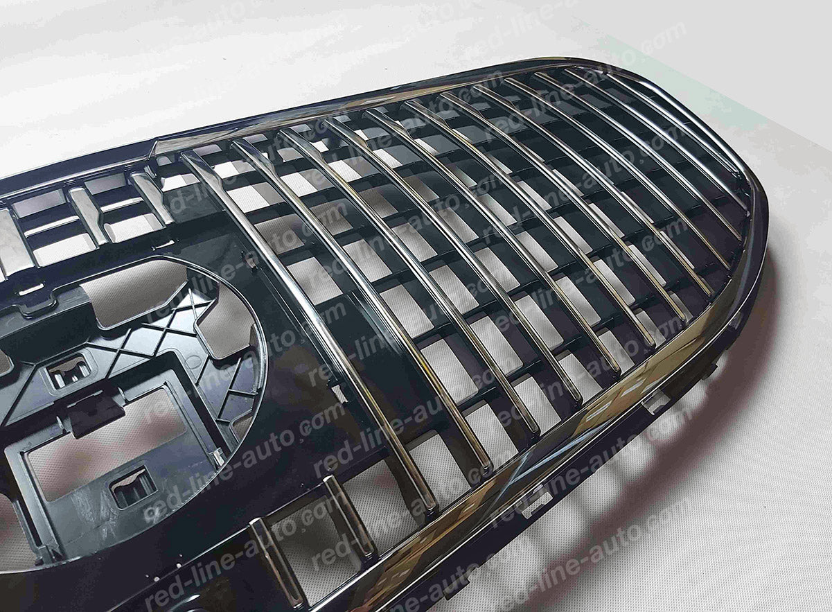 2019+ Mercedes X167 GLS SUV AMG VIP Front Grille, Chrome Panamericana GT Slat