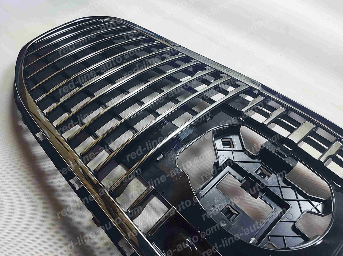 2019+ Mercedes X167 GLS SUV AMG VIP Front Grille, Chrome Panamericana GT Slat