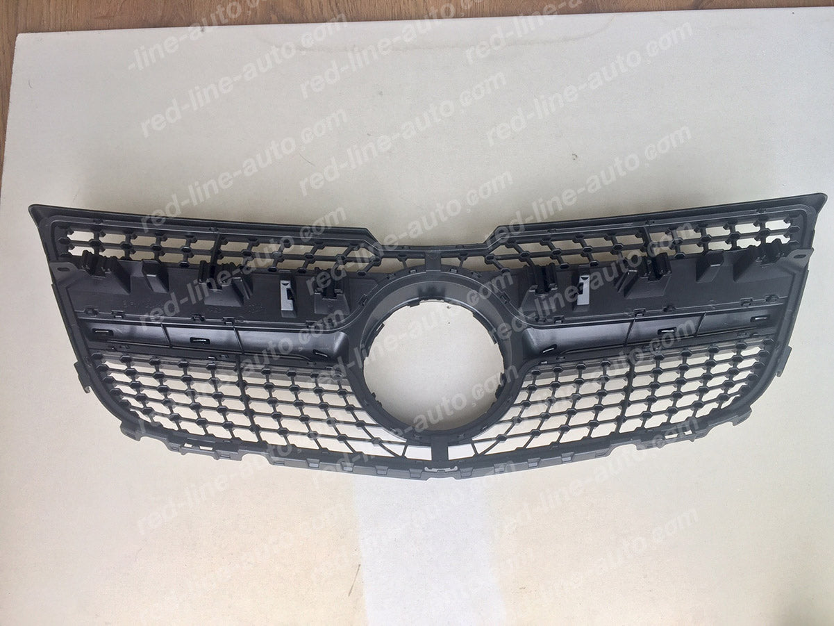 Facelift Mercedes-Benz X204 GLK-Class SUV Black AMG Front Grille, Chrome Diamond GLC43-look