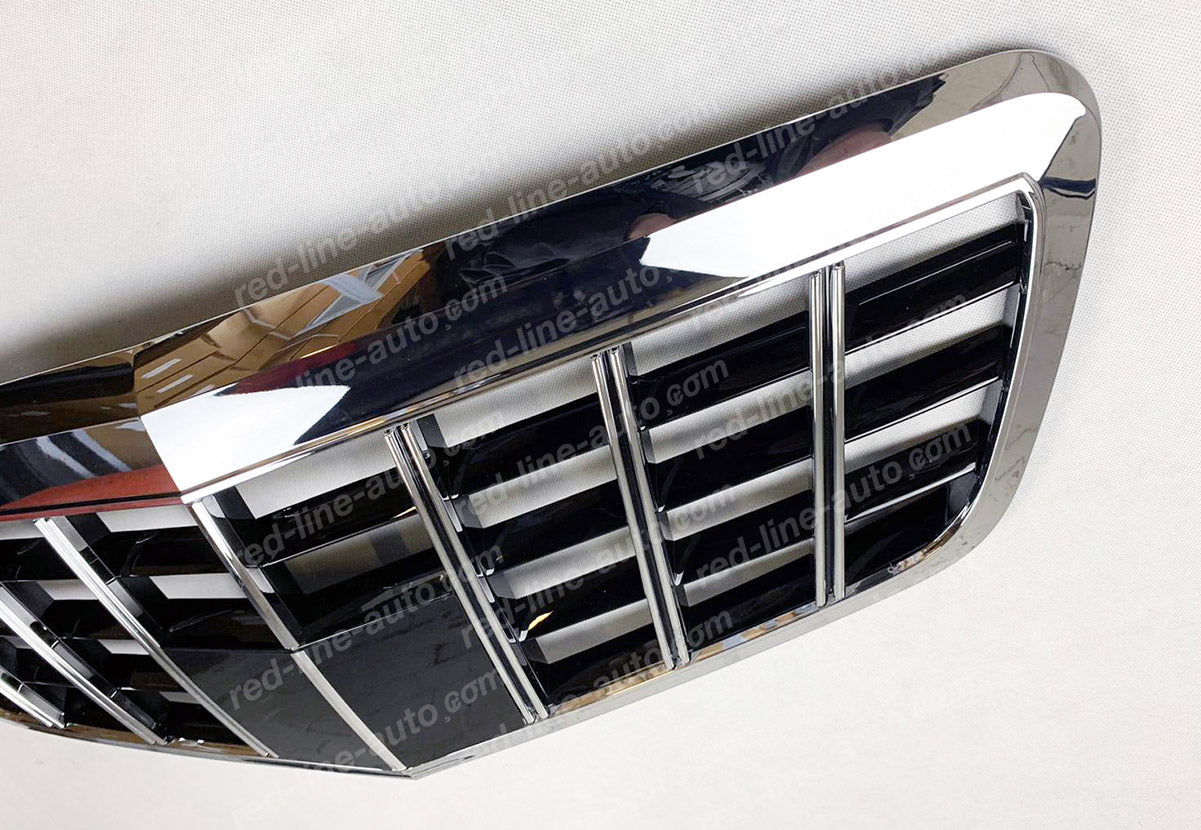 Facelift Mercedes W221 S-Class Saloon AMG VIP Style Front Grille, Chrome Grille