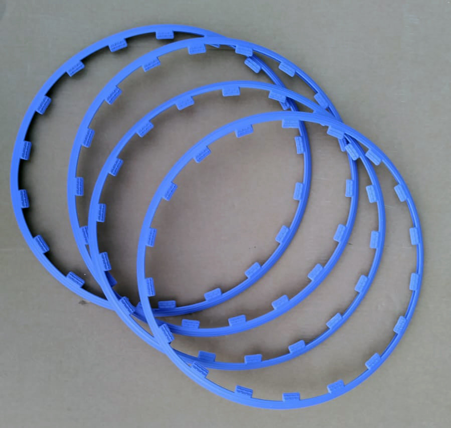 20" inch Blue 4 Alloy Wheel Protectors ROBUST Rim Guard Clip-in and Lock non-adhesive