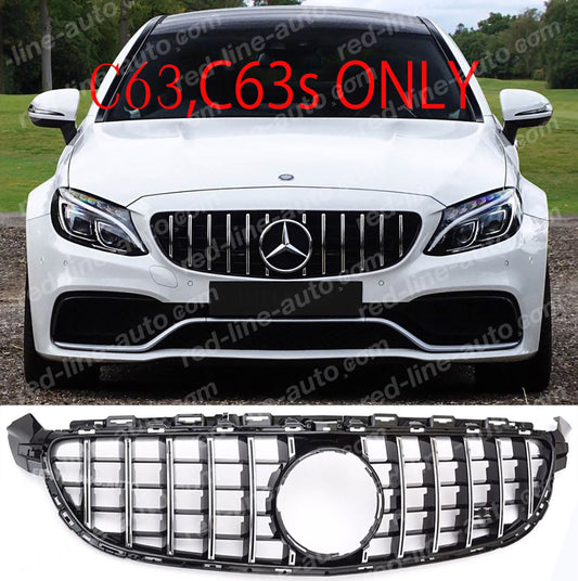 AMG C63 c63s c205 coupe w205 saloon s205 estate GT R Grille, Black with Panamericana Slat