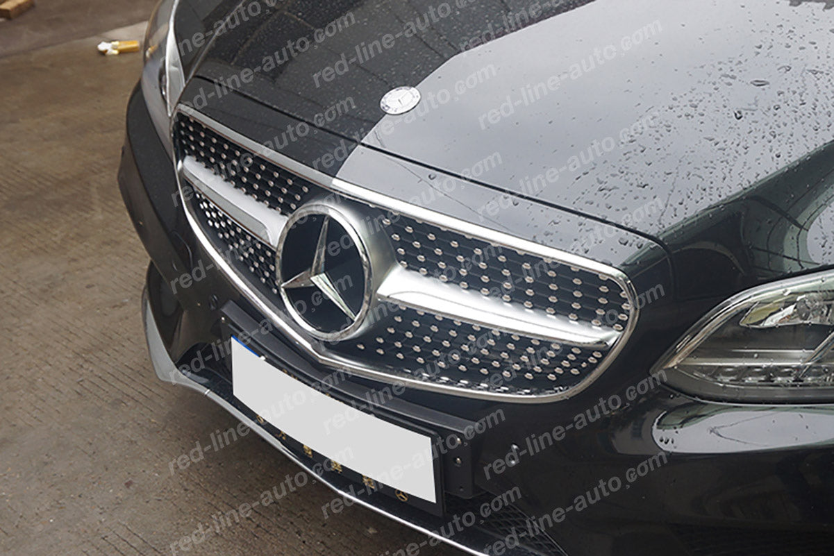 Facelift Mercedes W212 E-Class Saloon S212 Estate AMG Diamond Front Grille, Iridium Silver