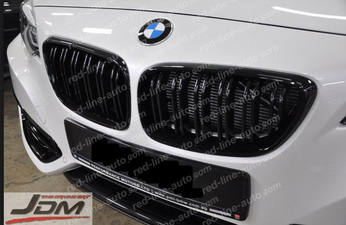 BMW 2 Series F22 Coupe F23 Convertible F87 M2 M-Performance Grille, Full Gloss Black Double-bar