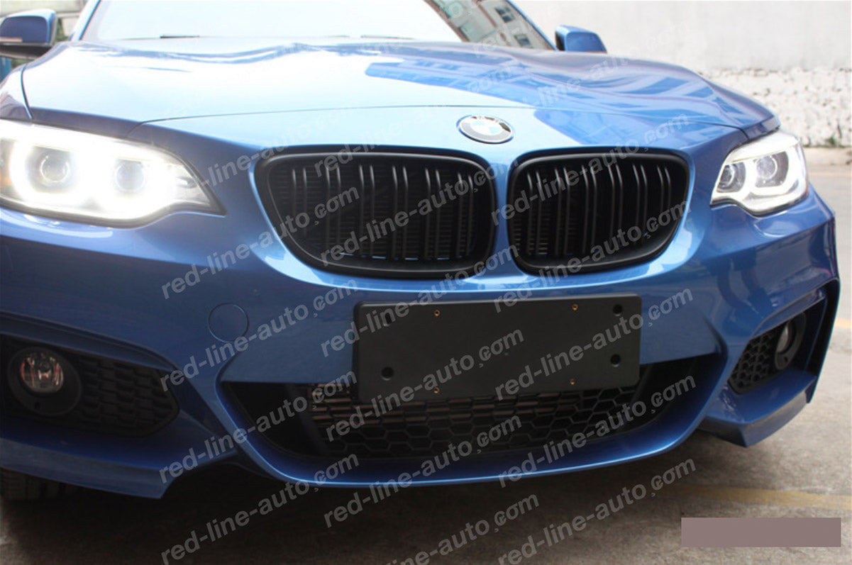 BMW 2 Series F22 Coupe F23 Convertible F87 M2 M-Performance Grille, Matte black Dual-slat