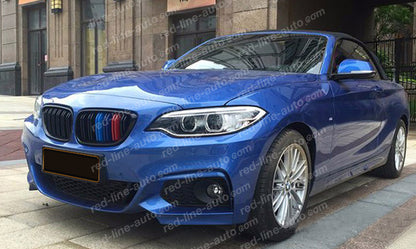 BMW 2 Series F22 Coupe F23 Convertible F87 M2 Dual-Bar Grille, Black With M-Power Tri-Colour