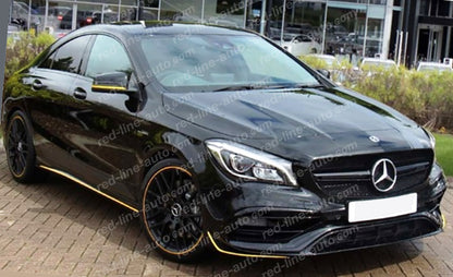 Mercedes W117 CLA C117 Coupe X117 Estate AMG CLA45 Grille, Full Gloss Black NIGHT EDITION