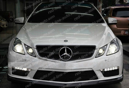 Pre-facelift Mercedes W207 E-Class Coupe C207 Convertible A207 AMG Single-bar Grille, Full Gloss Black