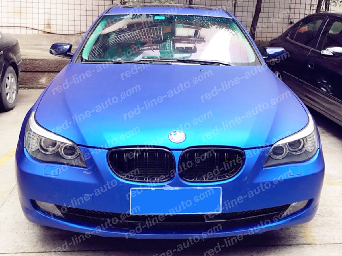 BMW 5 Series E60 Saloon E61 Estate Twin-Bar Grille, M-Performance Full Gloss Black