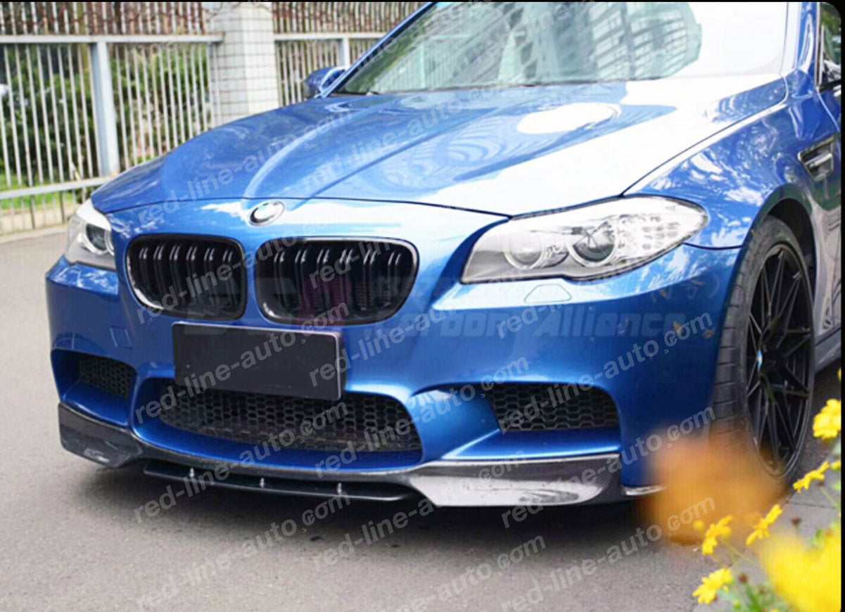 BMW 5 Series F10 Saloon F11 Estate M-Performance Front Grille, Full Gloss Black Dual-slat