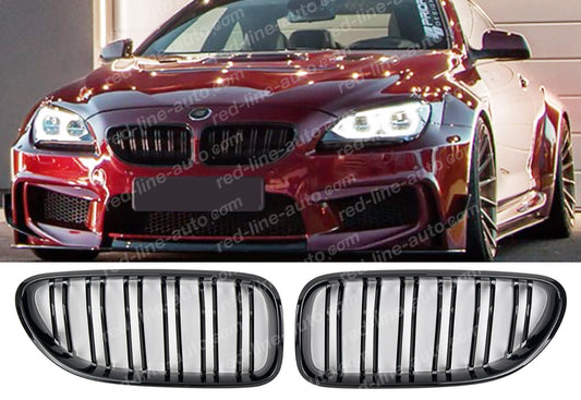 BMW 6 Series F12 Coupe F13 Convertible F06 Gran M-Performance Grille, Gloss Black Double-slat