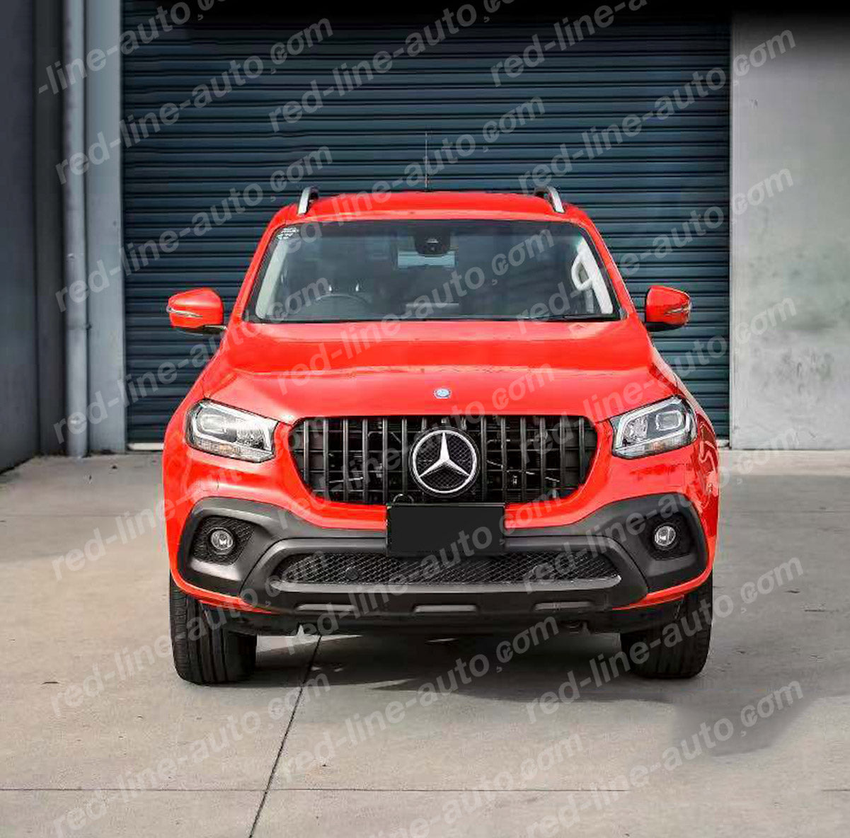 Mercedes W470 BR470 X-Class Pickup AMG GT Front Grille, Full Gloss Black Panamericana Slat