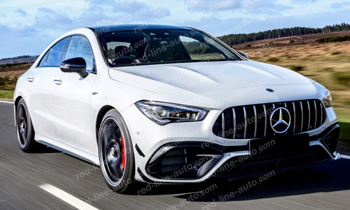 Mercedes W118 CLA C118 Coupe X118 Estate AMG CLA45 GT Grille, Chrome Panamericana