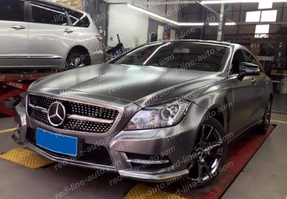 Pre-facelift Mercedes W218 CLS Coupe C218 Shooting Brake Estate X218 Black AMG Grille, Chrome Diamond