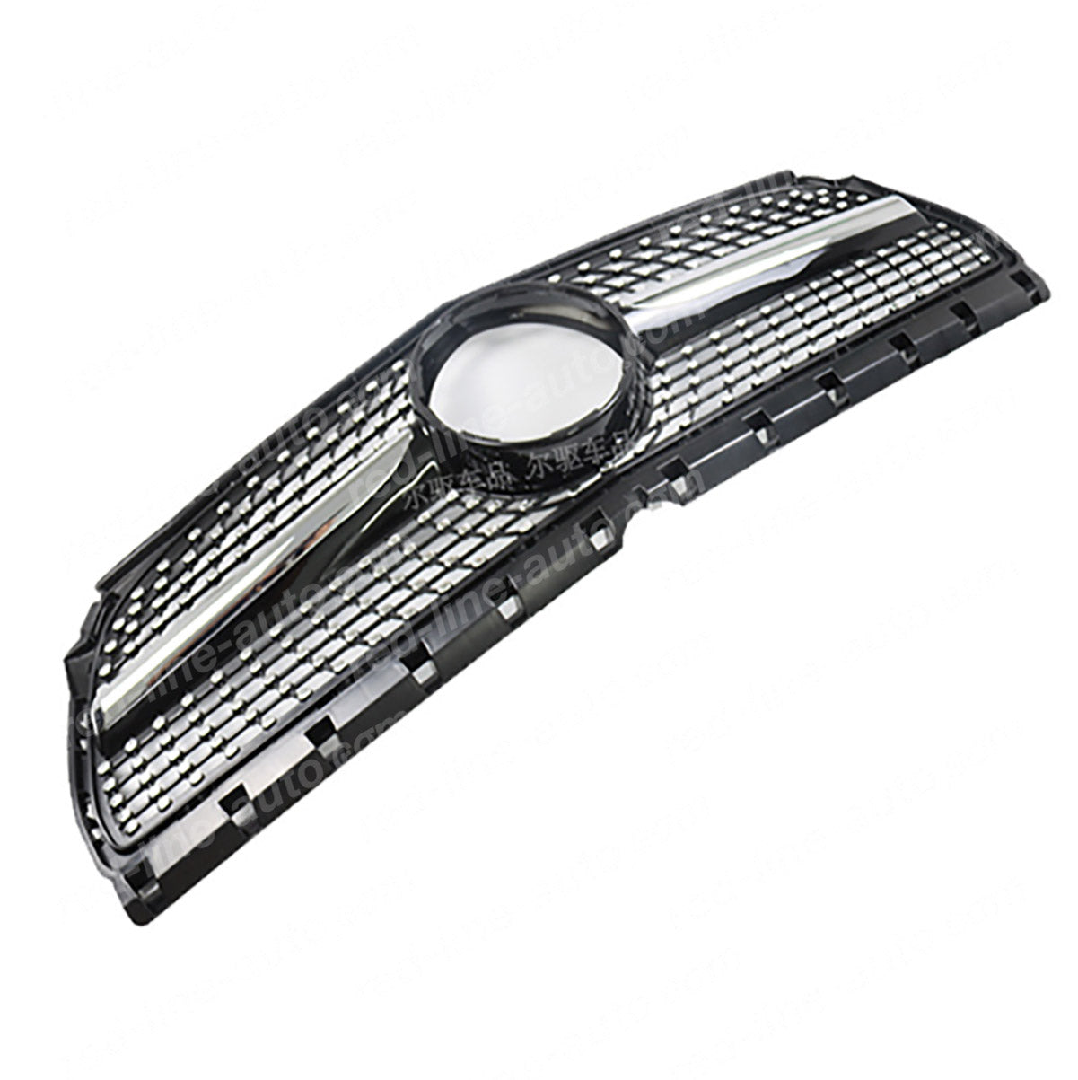 Pre-facelift Mercedes W246 B-Class Hatchback MPV Black AMG Sports Front Grille, Chrome Diamond