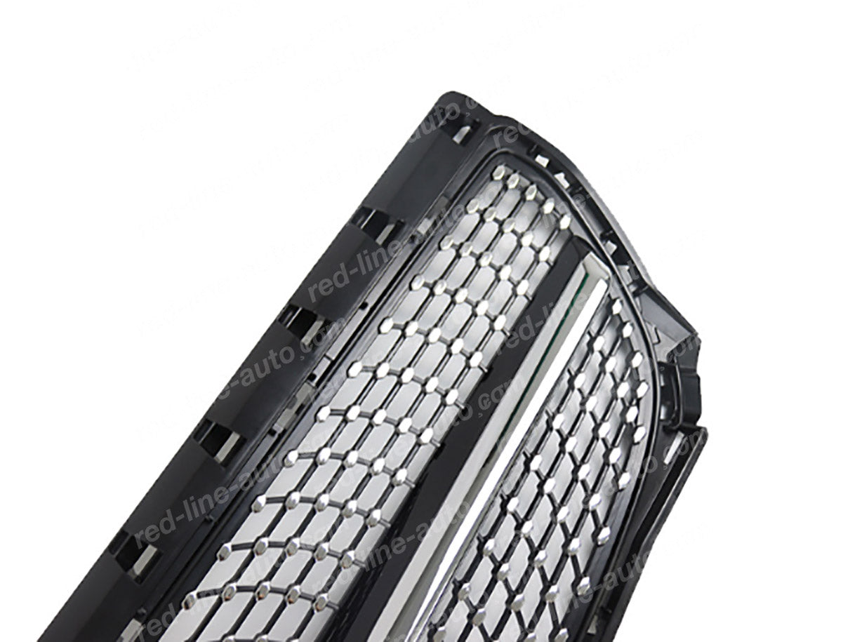 Pre-facelift Mercedes W246 B-Class Hatchback MPV Black AMG Sports Front Grille, Chrome Diamond