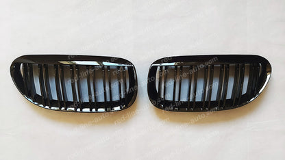 BMW 6 Series E63 Coupe E64 Convertible M-Power Grille, Full Gloss Black Dual-Slat