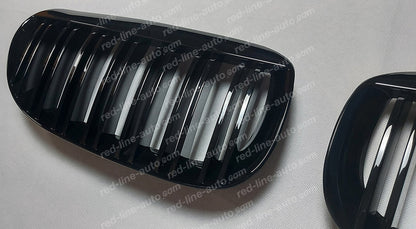 BMW 6 Series E63 Coupe E64 Convertible M-Power Grille, Full Gloss Black Dual-Slat