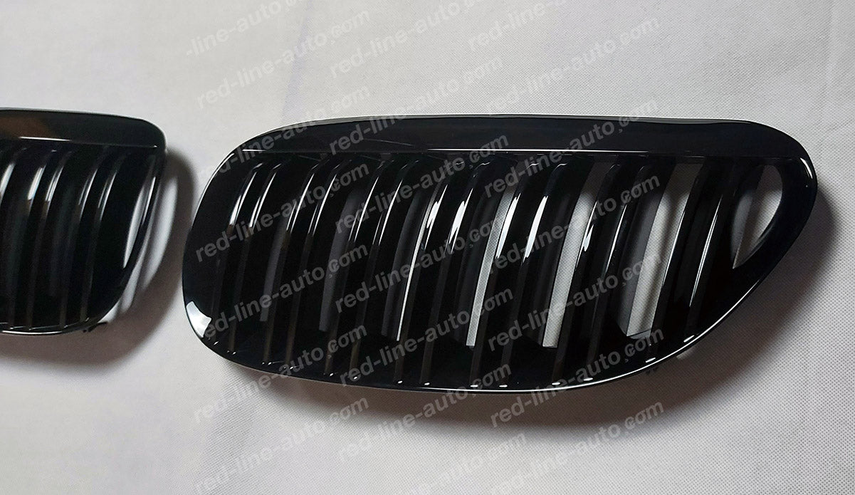 BMW 6 Series E63 Coupe E64 Convertible M-Power Grille, Full Gloss Black Dual-Slat