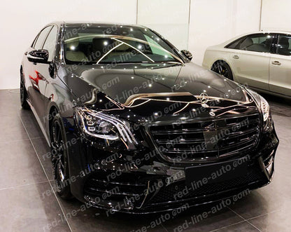 Mercedes S-Class W222 Saloon Maybach AMG Grille, VIP-Style Full Gloss Black S350 S63 S65