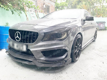 Mercedes W117 CLA C117 Coupe X117 Estate AMG CLA45 GT Grille, Full Gloss Black Panamericana