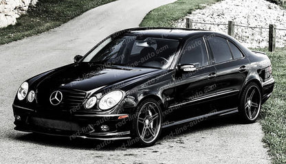 Pre-facelift Mercedes W211 E-Class Saloon S211 Estate AMG Sport Grille with Star, Full Gloss Black