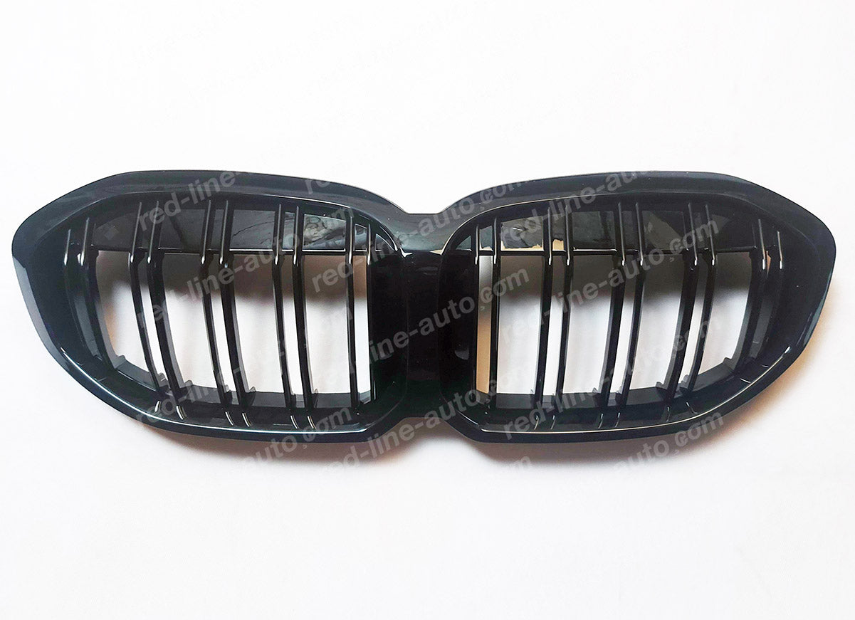 BMW 1 Series F40 Hatchback M-Power Front Grille, Full Gloss Black Double-Slat