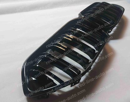 BMW F44 2 Series Gran Coupe M-Power Front Grille, Gloss Black Double-Bar