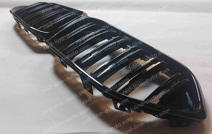 BMW F44 2 Series Gran Coupe M-Power Front Grille, Gloss Black Double-Bar