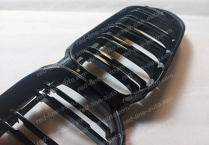 BMW F44 2 Series Gran Coupe M-Power Front Grille, Gloss Black Double-Bar