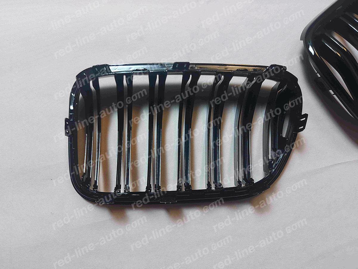 Pre-Facelift BMW F25 X3 SUV Dual-slat Front Grille, Black With M-Power Tri-Colours