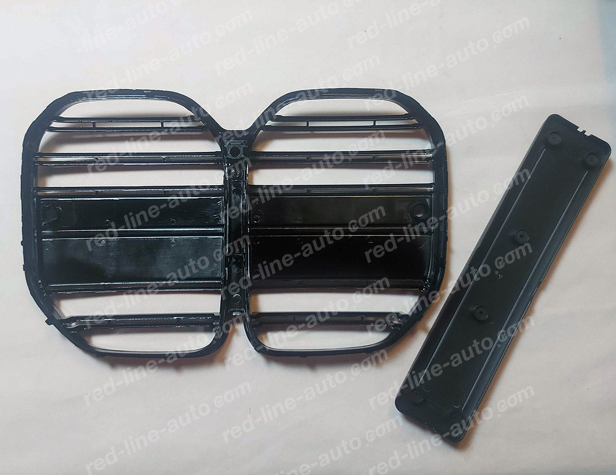 BMW G22 4 Series Coupe G23 Convertible G26 Gran M Performance Grille, Full Gloss Black