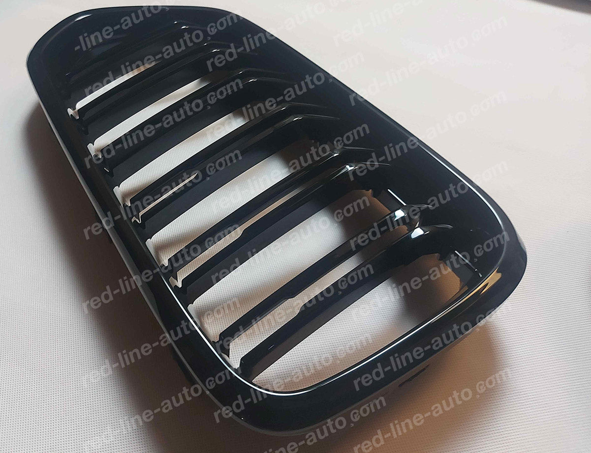 BMW F39 X2 SUV M-Performance Front Grille, Full Gloss Black Double-Bar