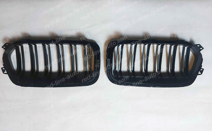 BMW F39 X2 SUV M-Performance Front Grille, Full Gloss Black Double-Bar