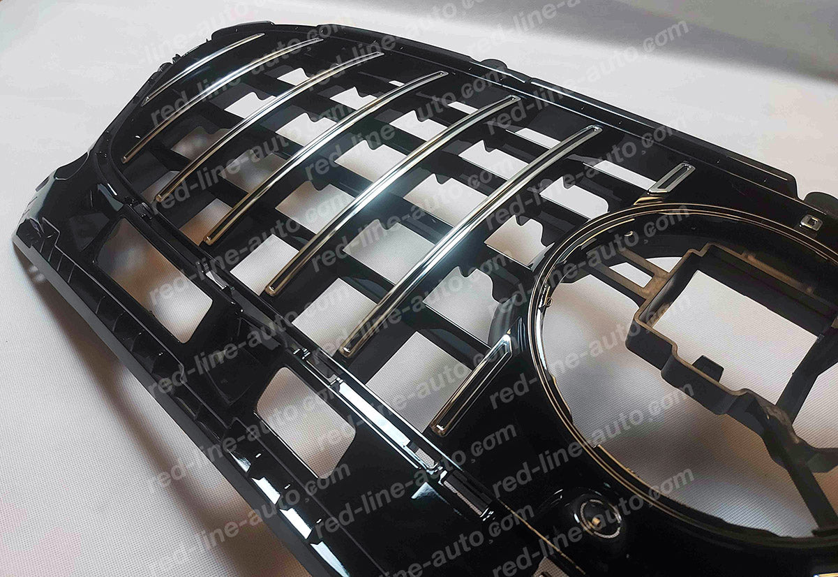 2020+ Mercedes H247 GLA-Class SUV GT Black Grille, Chrome Panamericana, AMG Bumper