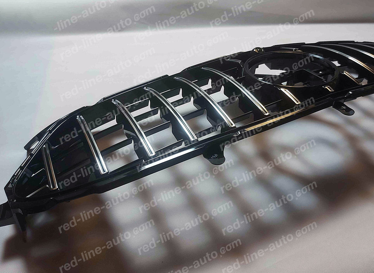 2020+ Mercedes H247 GLA-Class SUV GT Black Grille, Chrome Panamericana, AMG Bumper