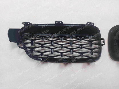 BMW 3 Series F30 Saloon F31 Estate M-Performance Diamond Front Grille, Full Gloss Black