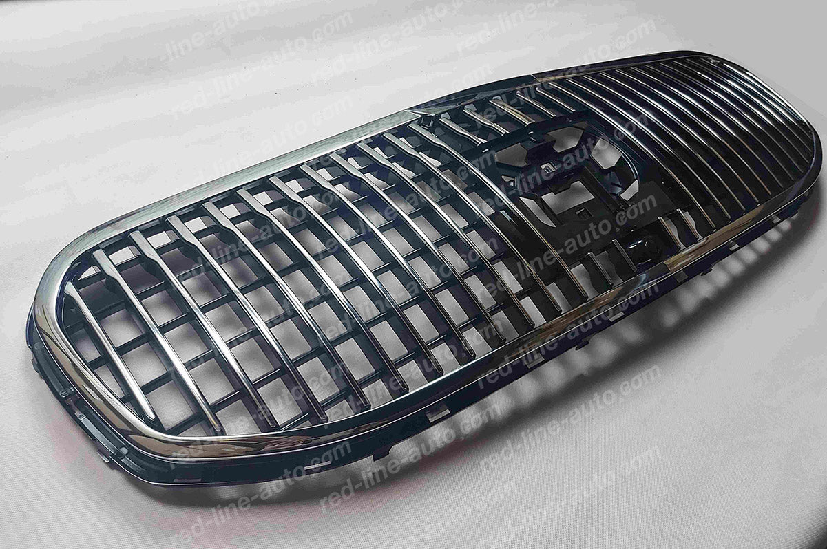 2019+ Mercedes X167 GLS SUV AMG Maybach VIP Front Grille, Chrome Panamericana GT Slat