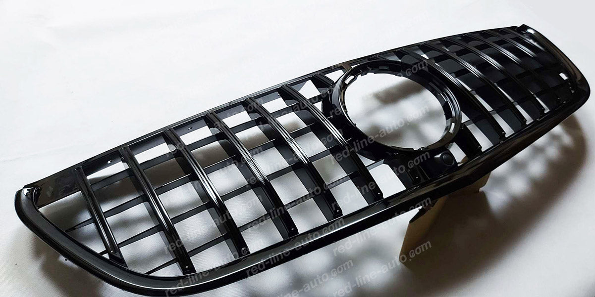 Pre-Facelift Mercedes W447 VITO AMG GT Grille, Full Gloss Black Panamericana