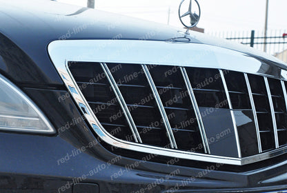 Facelift Mercedes W221 S-Class Saloon AMG VIP Style Front Grille, Chrome Maybach Grids