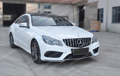 Facelift Mercedes W207 E-Class Coupe C207 Convertible A207 Black AMG GT Grille, Chrome Panamericana