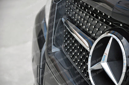 Pre-facelift Mercedes-Benz X204 GLK-Class SUV Black AMG Grille, Chrome Diamond GLC43-look