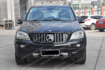 Pre facelift Mercedes W164 M-Class SUV AMG ML 63 GT Grille, Black with Chrome Panamericana