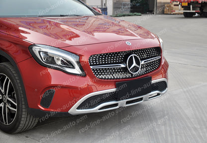 Facelift Mercedes X156 GLA SUV Black AMG Front Grille, Chrome Diamond GLA200 GLA180