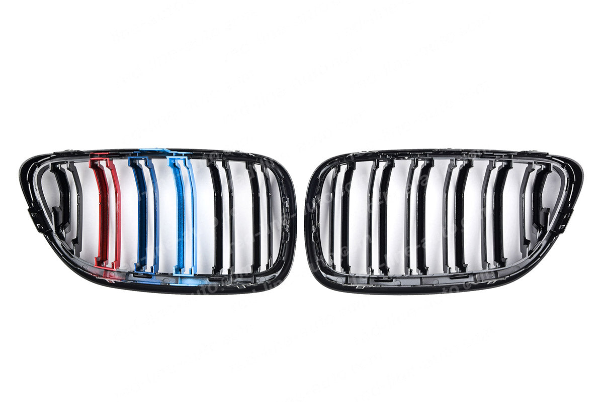 BMW 2 Series F22 Coupe F23 Convertible F87 M2 Dual-Bar Grille, Black With M-Power Tri-Colour