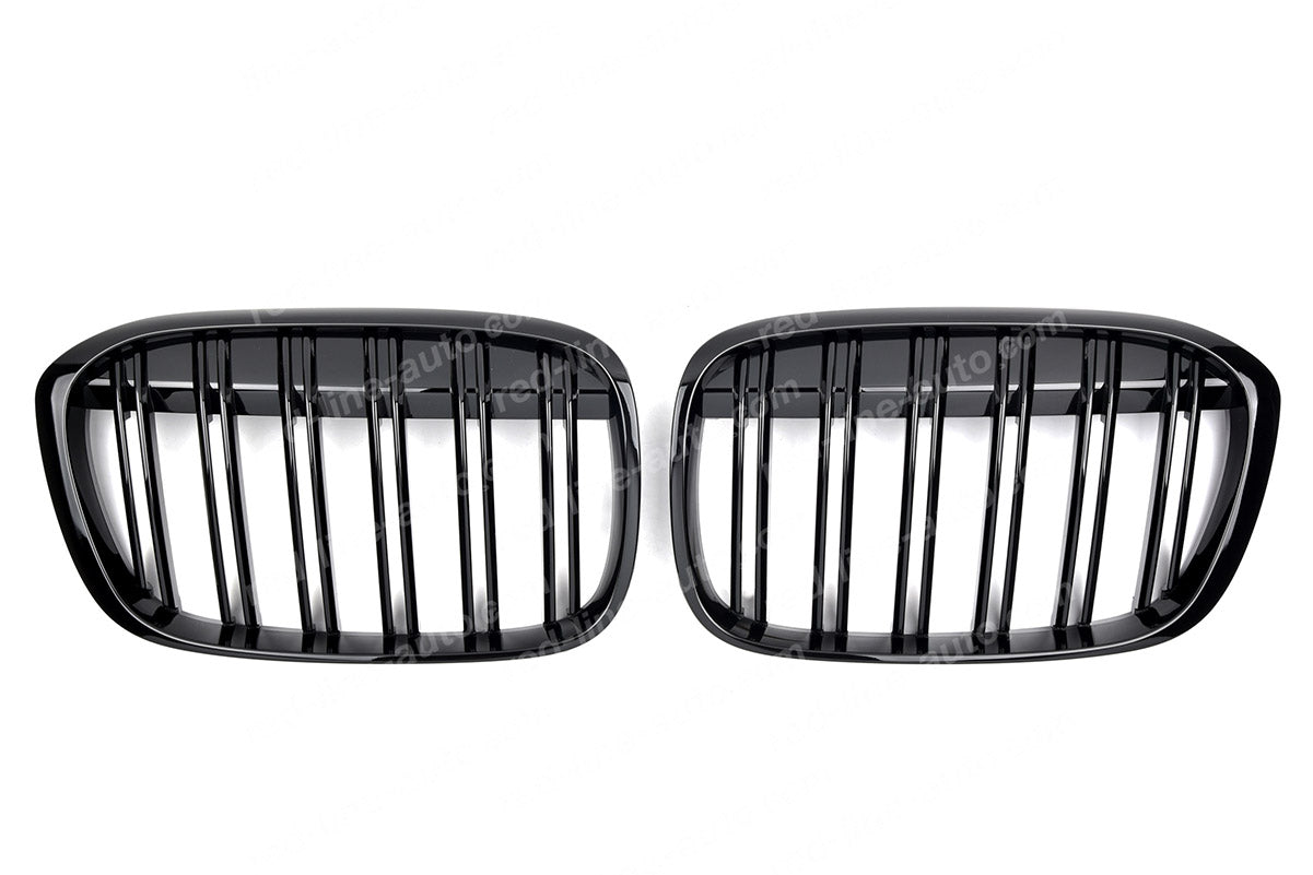 Pre-Facelift BMW X1 F48 SUV M-Performance Front Grille, Full Gloss Black Double-bar