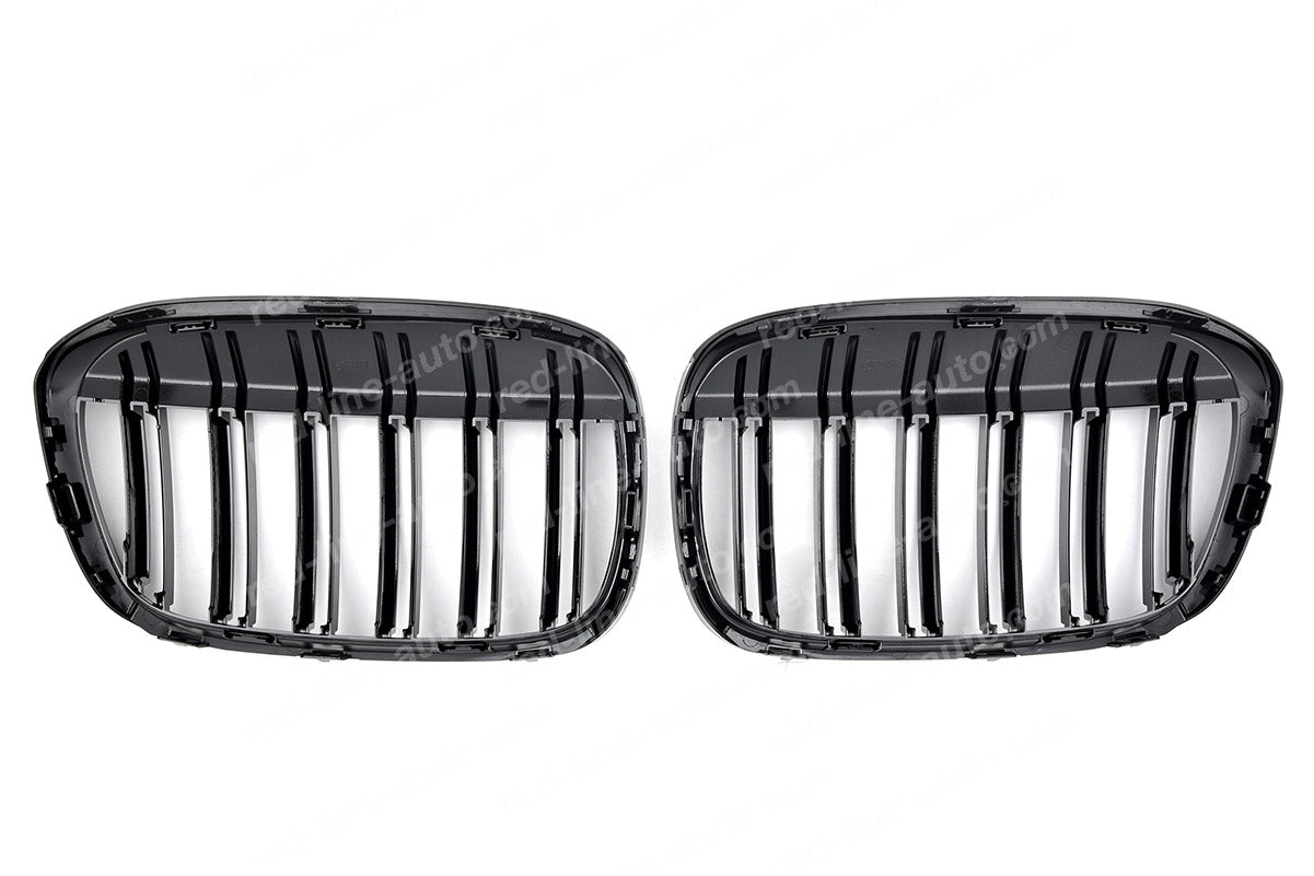 Pre-Facelift BMW X1 F48 SUV M-Performance Front Grille, Full Gloss Black Double-bar